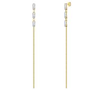 Rafaela Donata Damen Ohrhänger aus 925/- Sterling Silber gelbvergoldet 14 Karat mit Zirkonia weiß