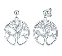 Rafaela Donata Ohrhänger Baum des Lebens Sterling Silber Zirkonia in Gelbgold Silver Damen