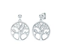 Rafaela Donata - Ohrhänger Baum des Lebens Sterling Silber Zirkonia in Gelbgold Ohrringe Damen