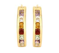 Rafaela Donata Ohrringe Sterling Silber Peridot in Gelbgold Multicolored Damen