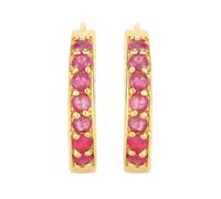 Rafaela Donata Ohrringe Sterling Silber Saphir in Gelbgold Pink Damen