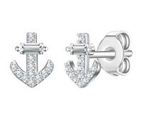 Rafaela Donata Ohrstecker -Anker Damen silber, ONE SIZE