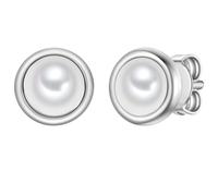 Rafaela Donata Ohrstecker aus Sterling Silber in silber mit Muschelkernperle 8,0 mm Damen