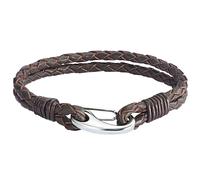 Rafaela Donata Ohrstecker Echtleder in Dunkelbraun 20 cm Damen