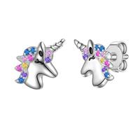 Rafaela Donata Ohrstecker Einhorn aus Sterling Silber in mit Zirkonia 10,2 mm Damen