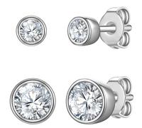Rafaela Donata Ohrstecker Herz aus Sterling Silber in mit Zirkonia 6,2/4,2 mm Damen