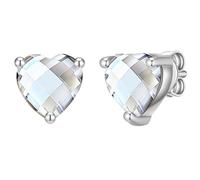 Rafaela Donata Ohrstecker Herz aus Sterling Silber in mit Zirkonia 8,8 mm Damen