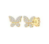 Rafaela Donata Ohrstecker -Schmetterling Damen gold, ONE SIZE