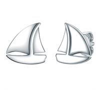 Rafaela Donata Damen Ohrringe aus 925/- Sterling Silber rhodiniert Segelboot