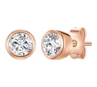Rafaela Donata Ohrstecker Sterling Silber Zirkonia in Roségold 5,0 mm Damen