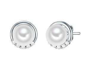 Rafaela Donata Ohrstecker Sterling Silber Zirkonia Perlmutt in 10,7 mm Damen