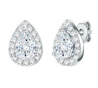 Rafaela Donata Damen Ohrstecker aus 925/- Sterling Silber mit verziert mit Kristallen