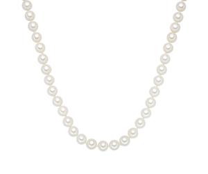 Rafaela Donata Perlen-Kette Sterling Silber Muschelkernperle in 60 cm + 5 Damen