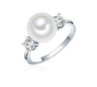 Rafaela Donata Perlen-Ring Damen weiß, 54