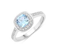 Rafaela Donata - Ring Sterling Silber Blautopas in Silber Ringe 1 ct Damen