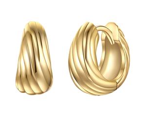Rafaela Donata Ring Feder aus Sterling Silber in Gelbgold 12,6 mm Damen