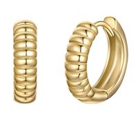 Rafaela Donata Ring Feder aus Sterling Silber in Gelbgold 15,1 mm Damen
