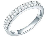 Rafaela Donata Damen Ring 925/- Sterling Silber rhodiniert Zirkonia weiß Silberring