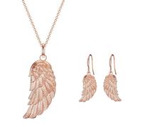 Rafaela Donata Set (Kette + Ohrringe) Rosévergoldet 49,5 mm Damen