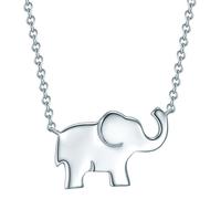 Rafaela Donata Damen Kette aus 925/- Sterling Silber Elefant Anhänger - Silberhalskette Motivkette Mädchen Halskette