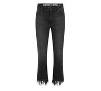 Raffaello Rossi Jeans Vic Cropped mit Feder Saum, Farbe:anthrazit, Größe:42