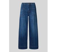 Raffaello Rossi Wide Fit Jeans aus Baumwoll-Mix Modell 'MIRU 6/8' in Jeansblau, Größe 36