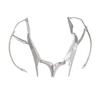 RAFGALDEX Unregelmäßige Partymaske, Metallohrringe, Damen Herren Schmuck | Gothic Punk Mechanische Alien Fluid Gesicht Ornament für Frauen Männer Party Halloween Schmuck Zubehör