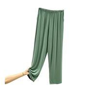 RAFYZY Leichte Pyjamahose für Herren - Bequeme, weiche Schlaf- & Loungehose für Herren PJ Sleep Jogger,Gray Green,5XL