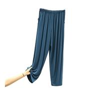 RAFYZY Leichte Pyjamahose für Herren - Bequeme, weiche Schlaf- & Loungehose für Herren PJ Sleep Jogger,Lake Blue,6XL