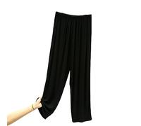 RAFYZY Leichte Pyjamahose für Herren - Bequeme, weiche Schlaf- & Loungehose für Herren PJ Sleep Jogger,Schwarz,6XL