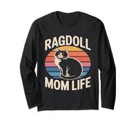 Ragdoll Cat Mom Life Langarmshirt