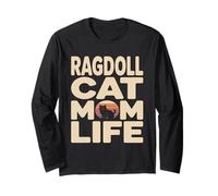 Ragdoll Cat Mom Life Langarmshirt