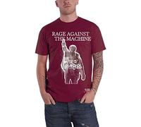 Rage Against The Machine 'BOLA Album Cover' (Maroon) T-Shirt (large)