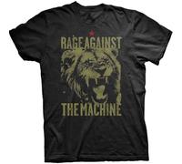 Rage Against The Machine T Shirt Pride Band Logo Nue offiziell Herren Schwarz M