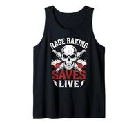 Rage Baking Saves Live Fun Metalhead Stress Baker Hardcore Tank Top