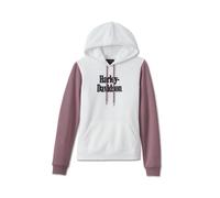 Raglan Hoodie Cloud Dancer Wistful Mauve Damen Sweatshirt, S, weiß rosa S weiß rosa