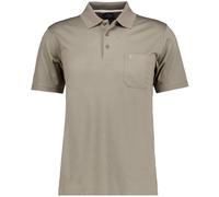 RAGMAN Softknit Regular Fit Poloshirt Kurzarm braun