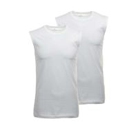 Ragman Unterhemd Body-Fit Rundhals 2er-Pack Weiß Herren Gr. M 100% Baumwolle