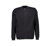 RAGMAN Herren Cardigan mit feiner Struktur, Baumwolle/Kaschmir XXL, Anthrazit-019