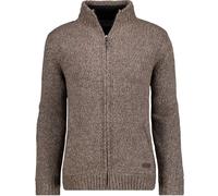 RAGMAN - Cardigan mit Fleece-Innenfutter mokka - Gr. - XL