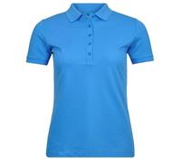 Poloshirt RAGMAN, Damen, Gr. M, blaugrau, Baumwollmischung, regular fit, hoch geschlossener Ausschnitt, Shirts (26357508-M) blaugrau