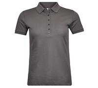 Poloshirt RAGMAN, Damen, Gr. M, schiefergrau, Baumwollmischung, regular fit, hoch geschlossener Ausschnitt, Shirts (71018452-M) schiefergrau