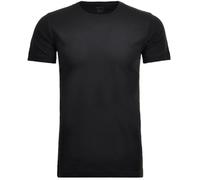 Ragman Herren T-Shirt Body Fit 2er-Pack Rundhals Baumwolle Schwarz Gr. L