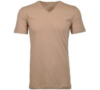 RAGMAN Herren 2 T-Shirt Doppelpack Bodyfit mit V-Ausschnitt Light Skin-086, S