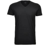 Ragman Herren 2 T-Shirt Doppelpack Bodyfit mit V-Ausschnitt, Schwarz, Größe XL