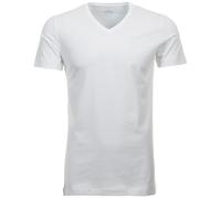 RAGMAN Body Fit T-Shirt V-Ausschnitt Doppelpack weiss, Einfarbig