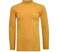 Ragman Herren Stehkragenshirt Langarm S, Senf-536