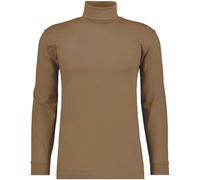 RAGMAN Herren Basic Rollkragenshirt Langarm 40170, Zimt, XL