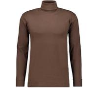 RAGMAN Herren Basic Rollkragenshirt Langarm Mokka-083, S