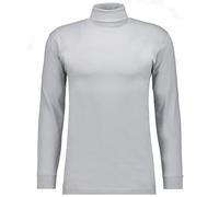 RAGMAN Herren Basic Rollkragenshirt Langarm Silber-024, XL